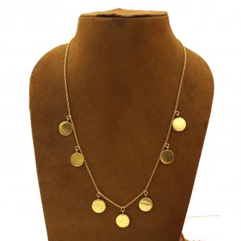 Gold Plated Charm Necklace - Elegant and Enchanting Accessory